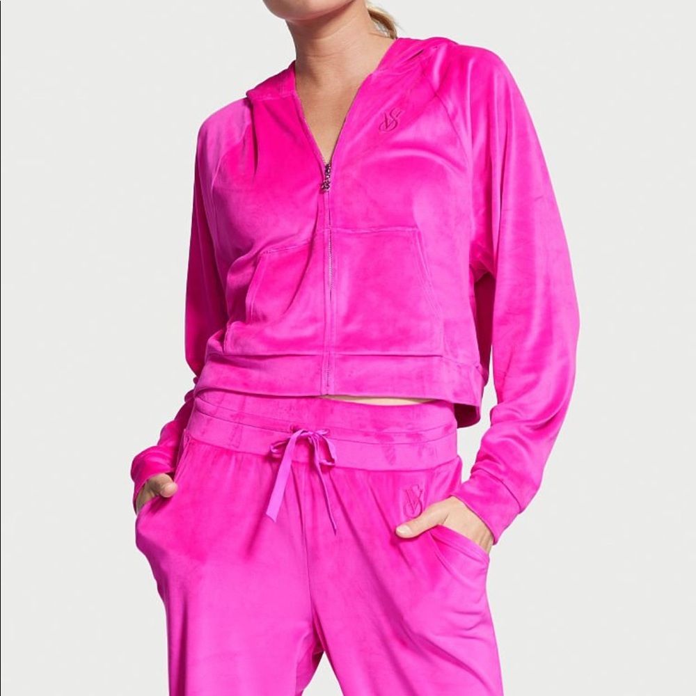 Victoria Secret - Pink Velour Jacket & Joggers